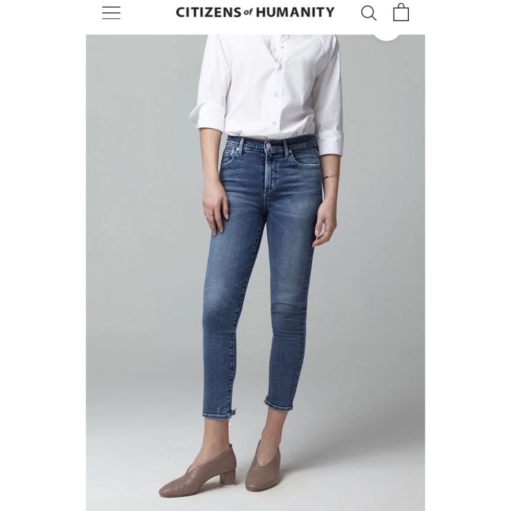 Citizens of humanity rocket crop high rise skinny